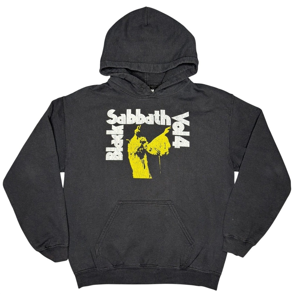 Black Sabbath Hoodie Medium Black Vol 4 Graphic Band Sweatshirt